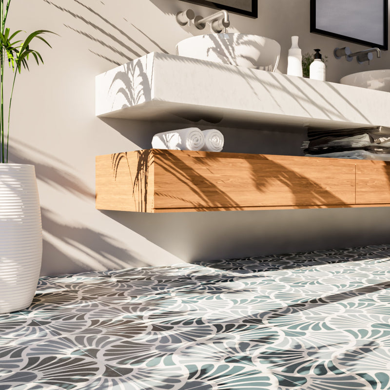 Flora 8"x8" Floor & Wall Tile