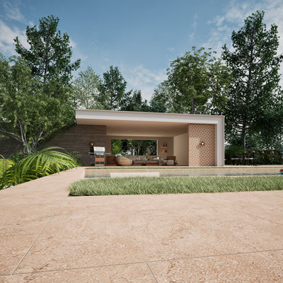 Ginger Porcelain Pavers Modular Pattern 3/4″