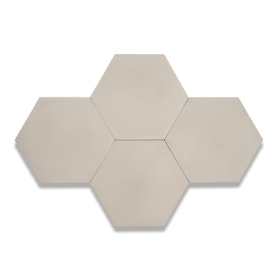 8x9 Solid Hexagon Cement Tile