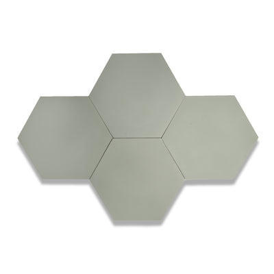 8x9 Solid Hexagon Cement Tile