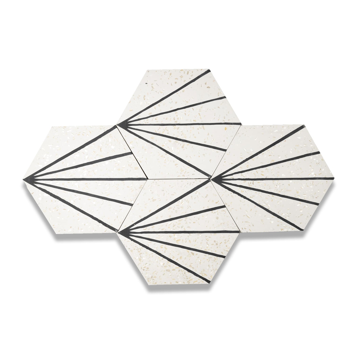 Claws Mother of Pearl 8"x9" Hexagon Floor & Wall Tile