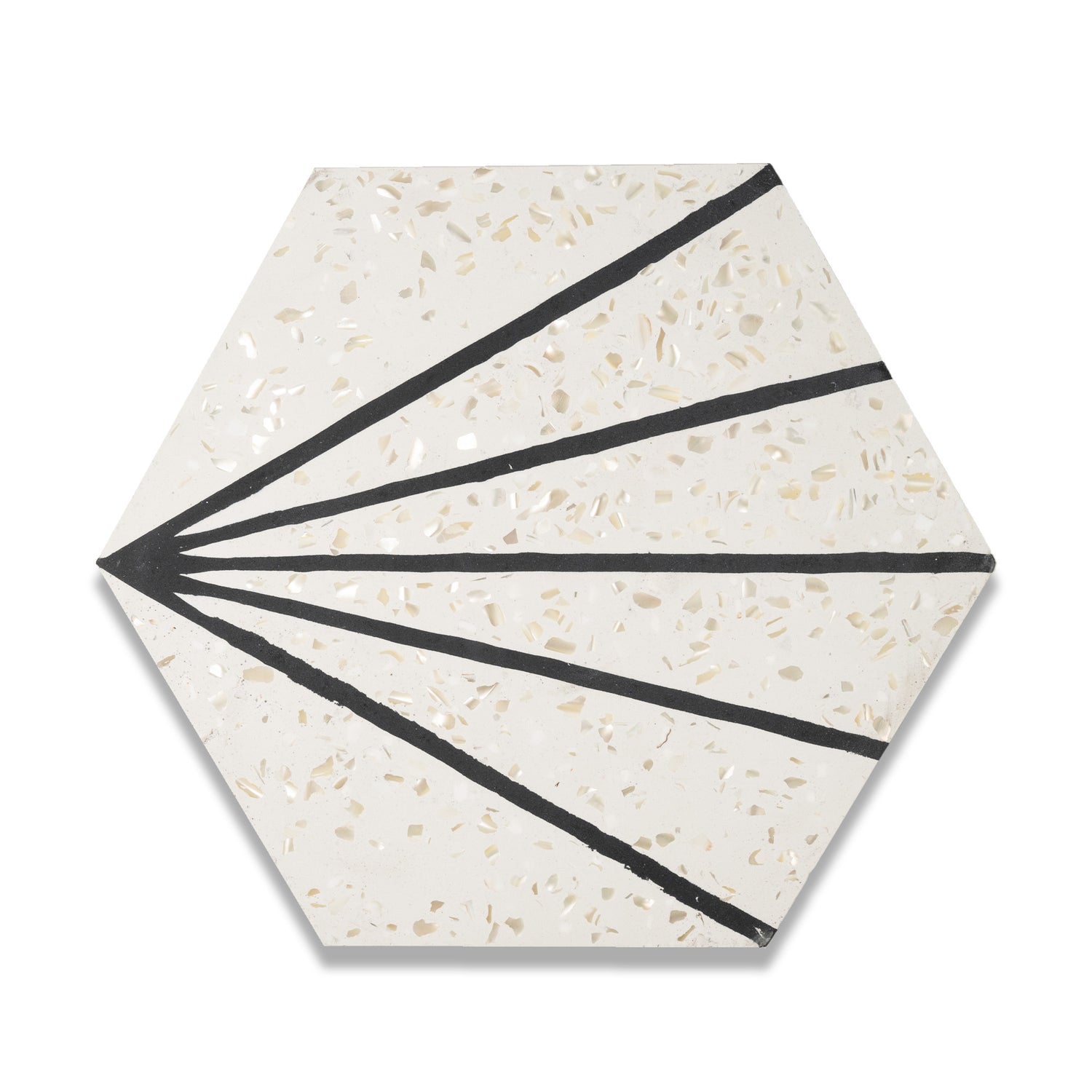 Claws Mother of Pearl 8"x9" Hexagon Floor & Wall Tile