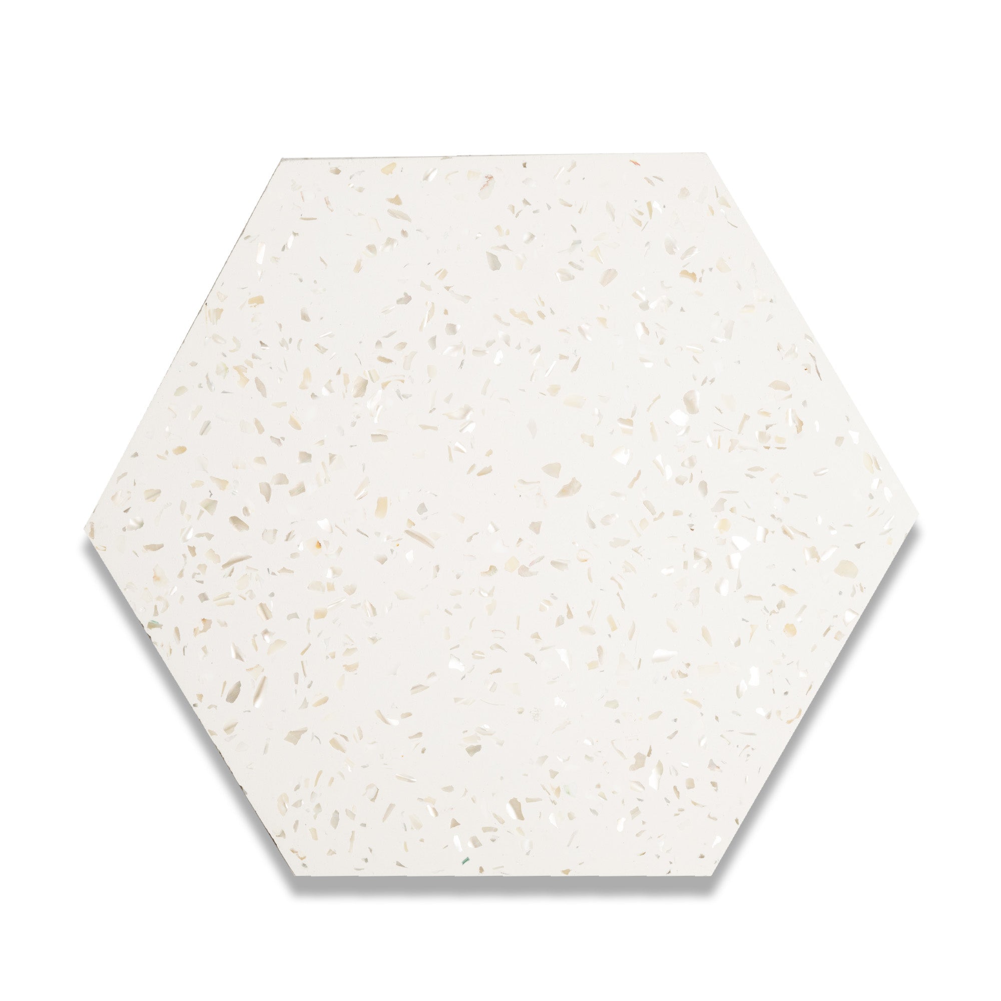 Hexagon Mother of Pearl Terrazzo Cement Tile at Lili Tile – LiLi Tile