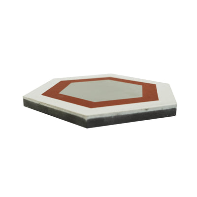 Miel Series Hexagon Tile: 6” x 7”