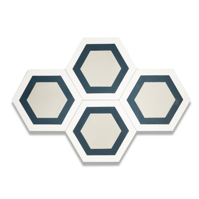 Miel Series Hexagon Tile: 6” x 7”