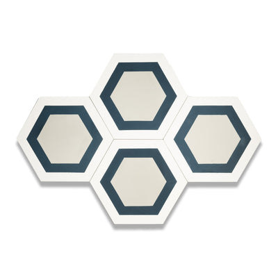 Miel Series Hexagon Tile: 6” x 7”