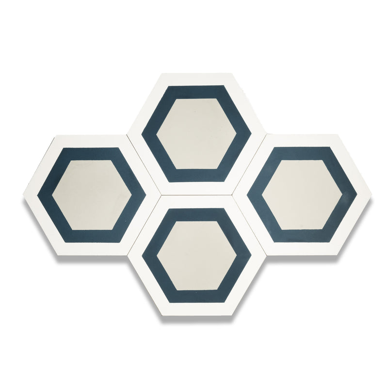 Miel Series Hexagon Tile: 6” x 7”