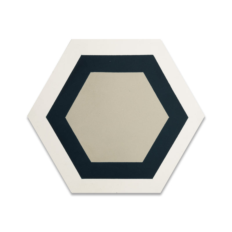 Miel Series Hexagon Tile: 6” x 7”