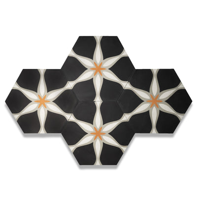 Starfish Hexagon Cement Tile