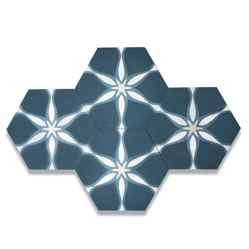 Starfish Hexagon Cement Tile