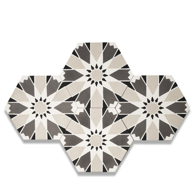 Sunny Hex Cement Tile