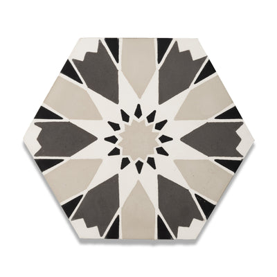 Sunny Hex Cement Tile