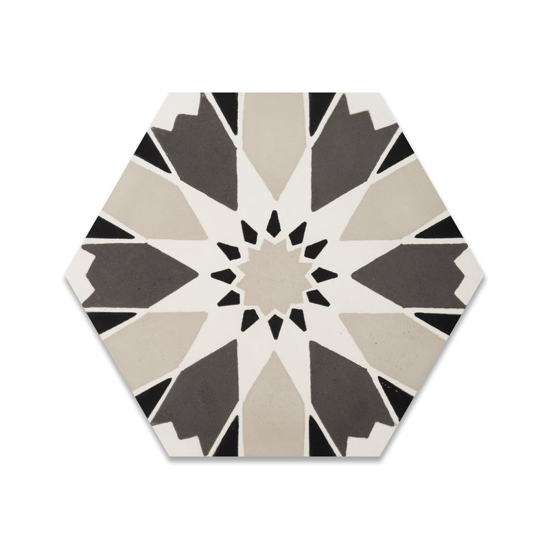 Sunny Hex Cement Tile