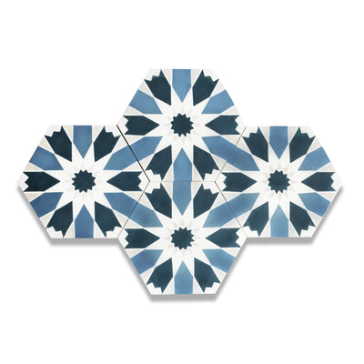 Sunny Hex Cement Tile