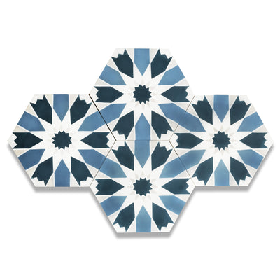 Sunny Hex Cement Tile