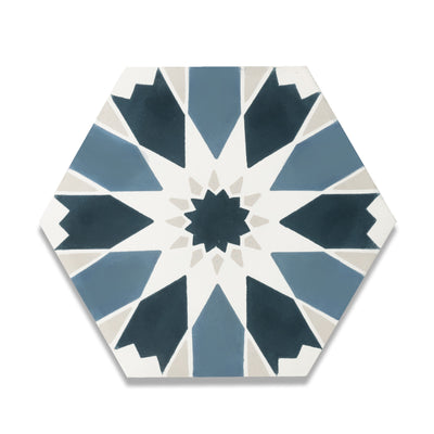 Sunny Hex Cement Tile