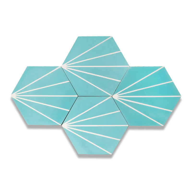 Web Tile Series - Mini Hexagon Cement Tile