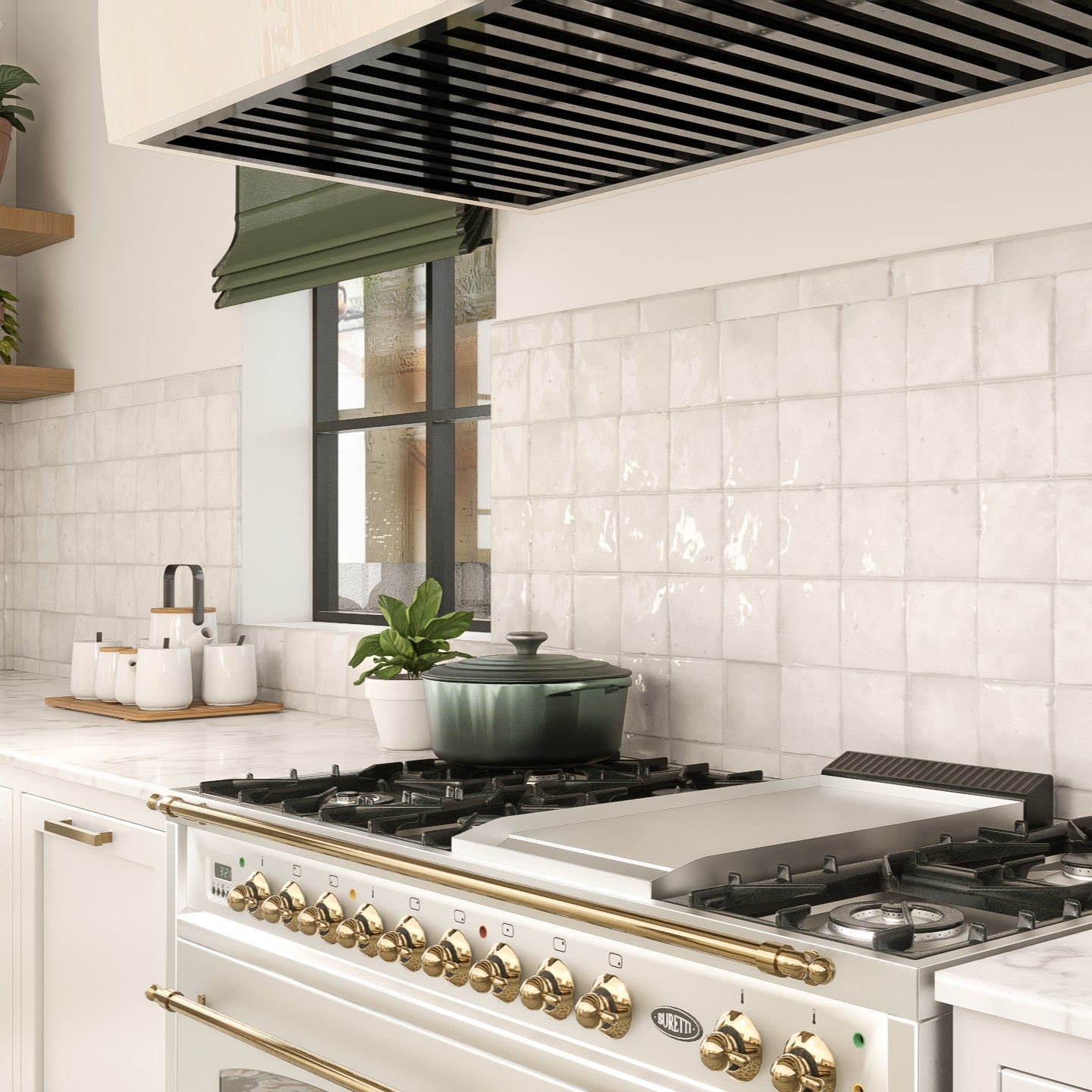 Zellige Tiles: Soft White 4x4 Square for Elegant Spaces – LiLi Tile