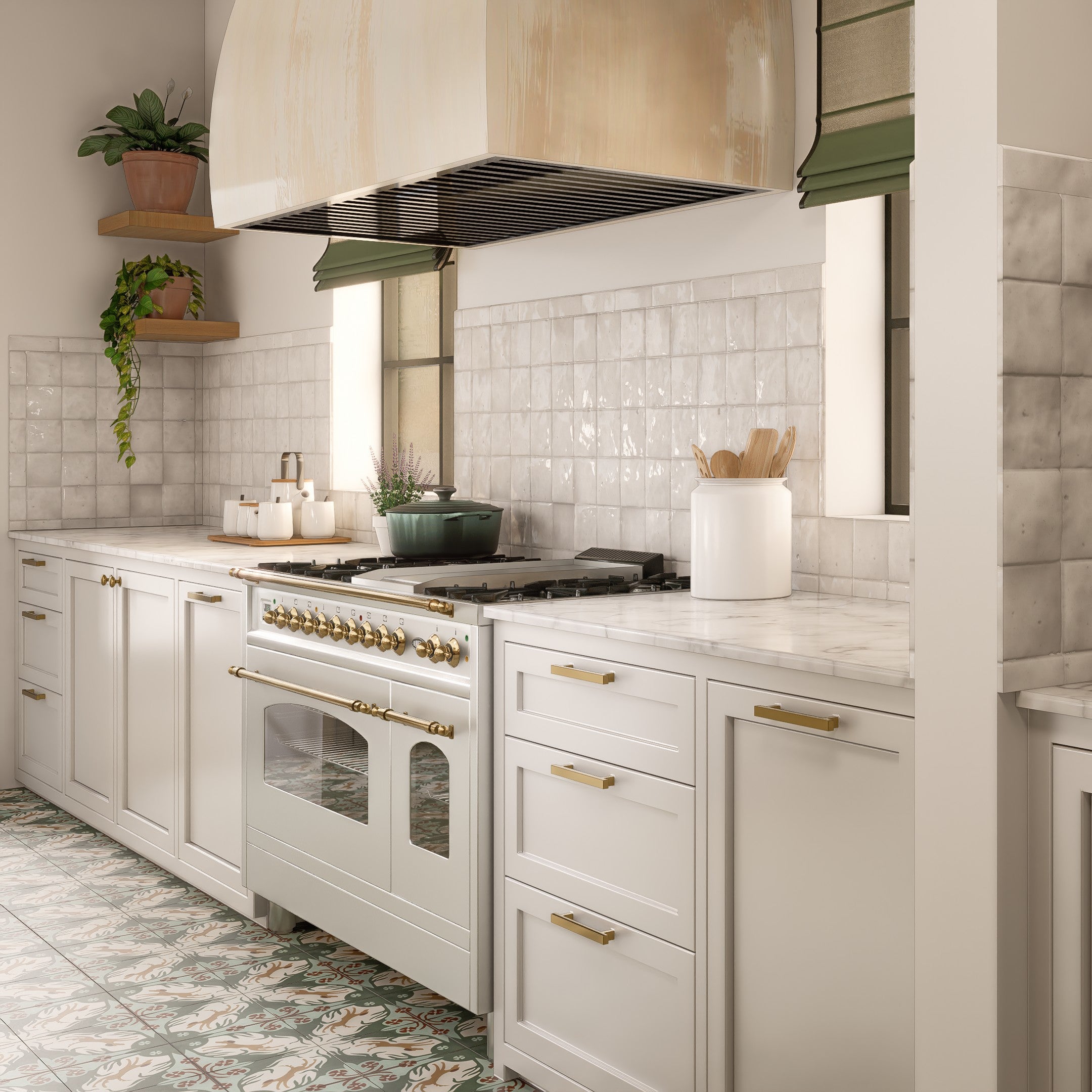 Zellige Tiles: Soft White 4x4 Square for Elegant Spaces – LiLi Tile