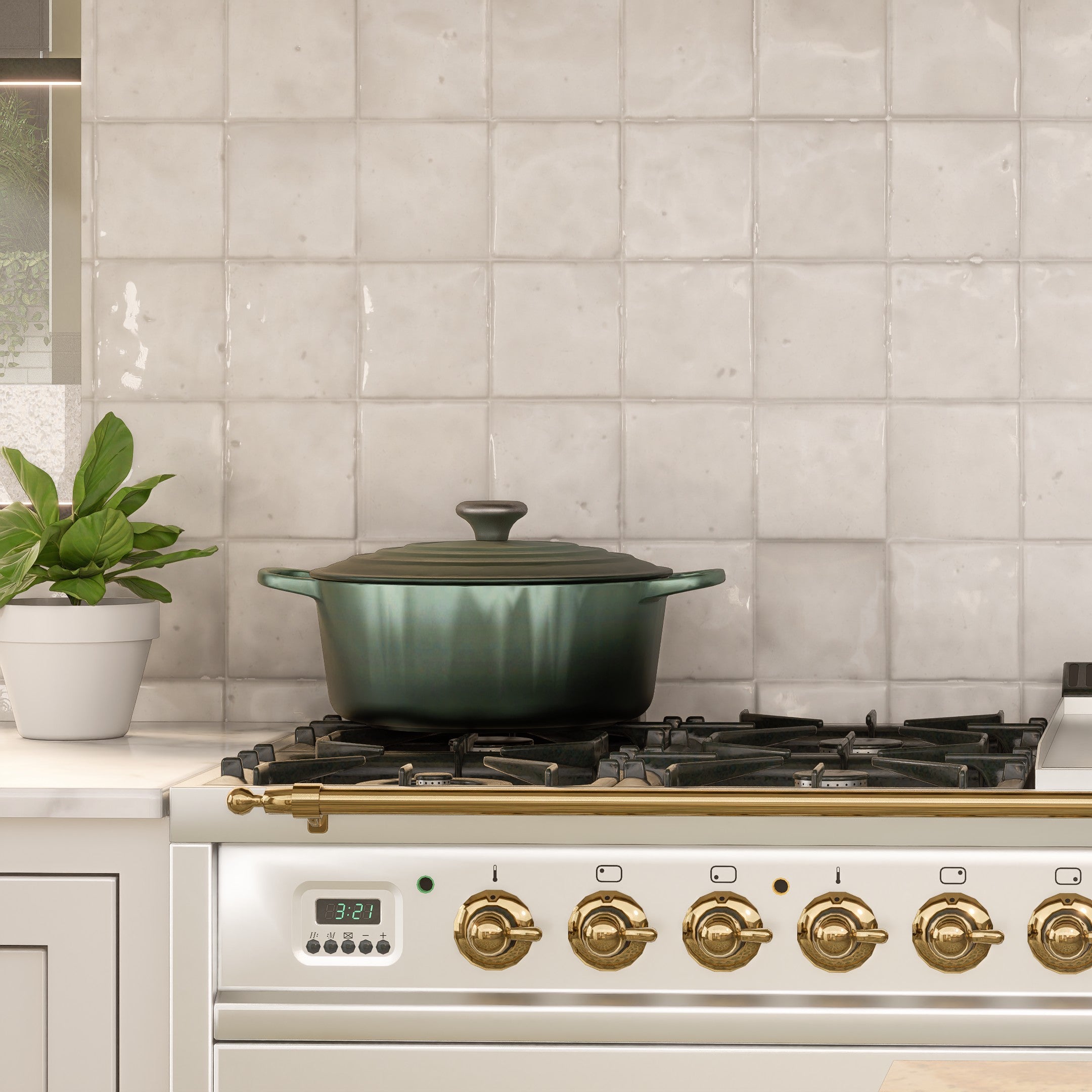 Zellige Tiles: Soft White 4x4 Square for Elegant Spaces – LiLi Tile