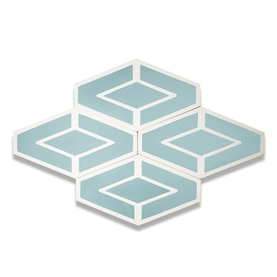 Lola Boheme Hexagon Tile: 6 1/8" x 10 5/8”