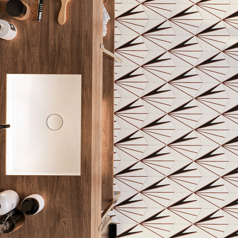 Maggie 8"x9" Hexagon Floor & Wall Tile