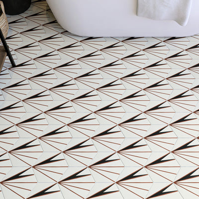Maggie 8"x9" Hexagon Floor & Wall Tile