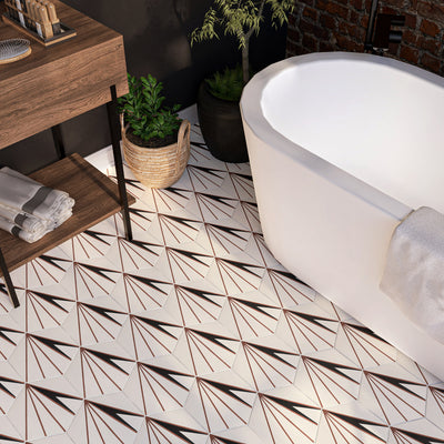 Maggie 8"x9" Hexagon Floor & Wall Tile
