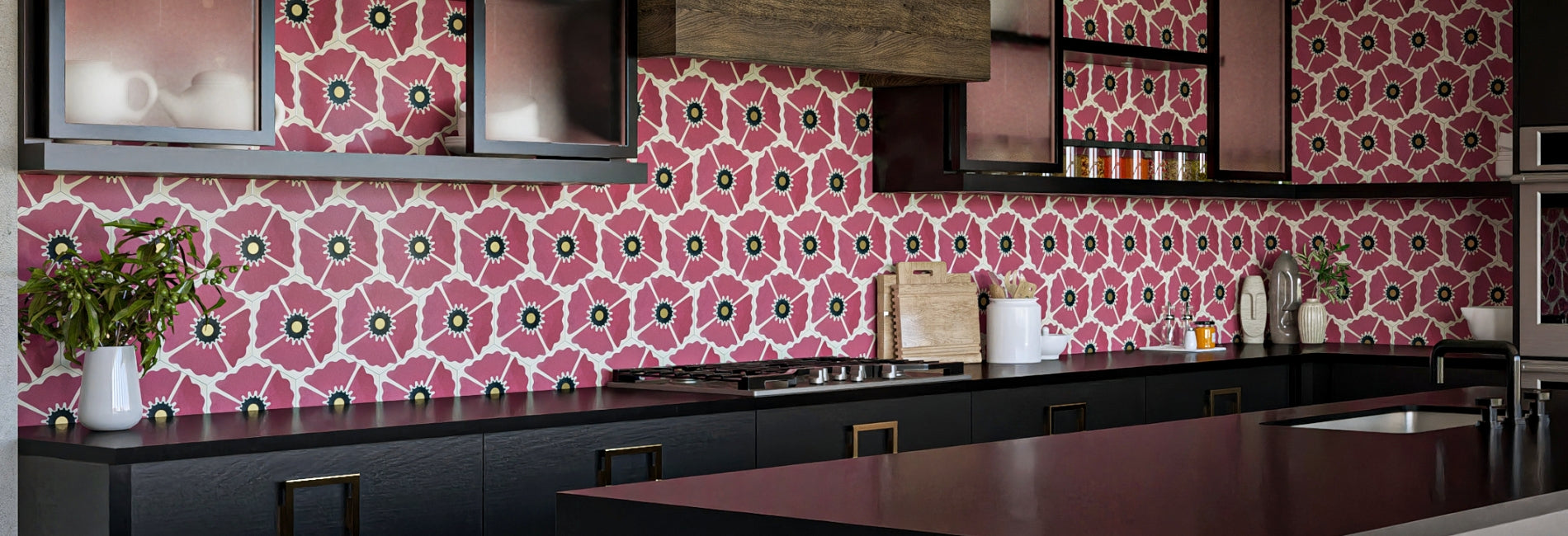 8x9 Inch Hexagon Cement Tiles