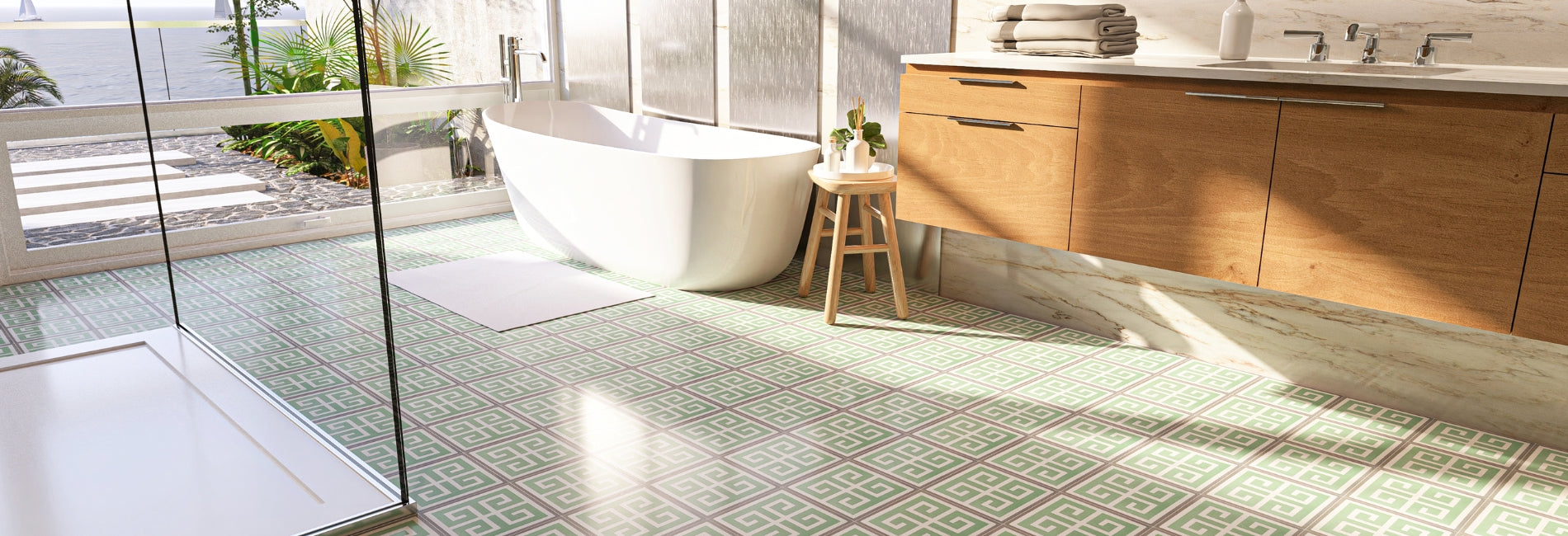 Square Cement Tiles