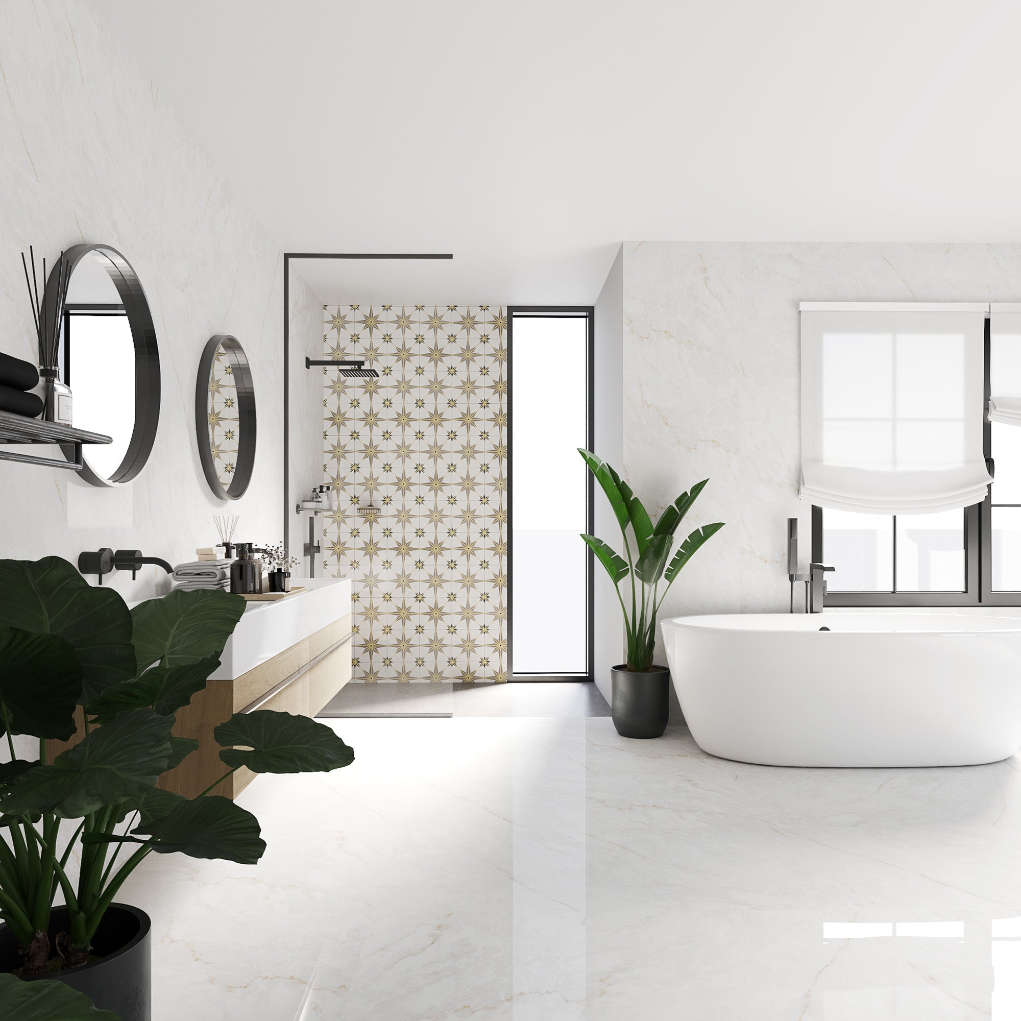 キングドラ クリスタル　アンリミ Sky 8x8 Tile: Adding a Touch of Elegance to Your Space – LiLi Tile