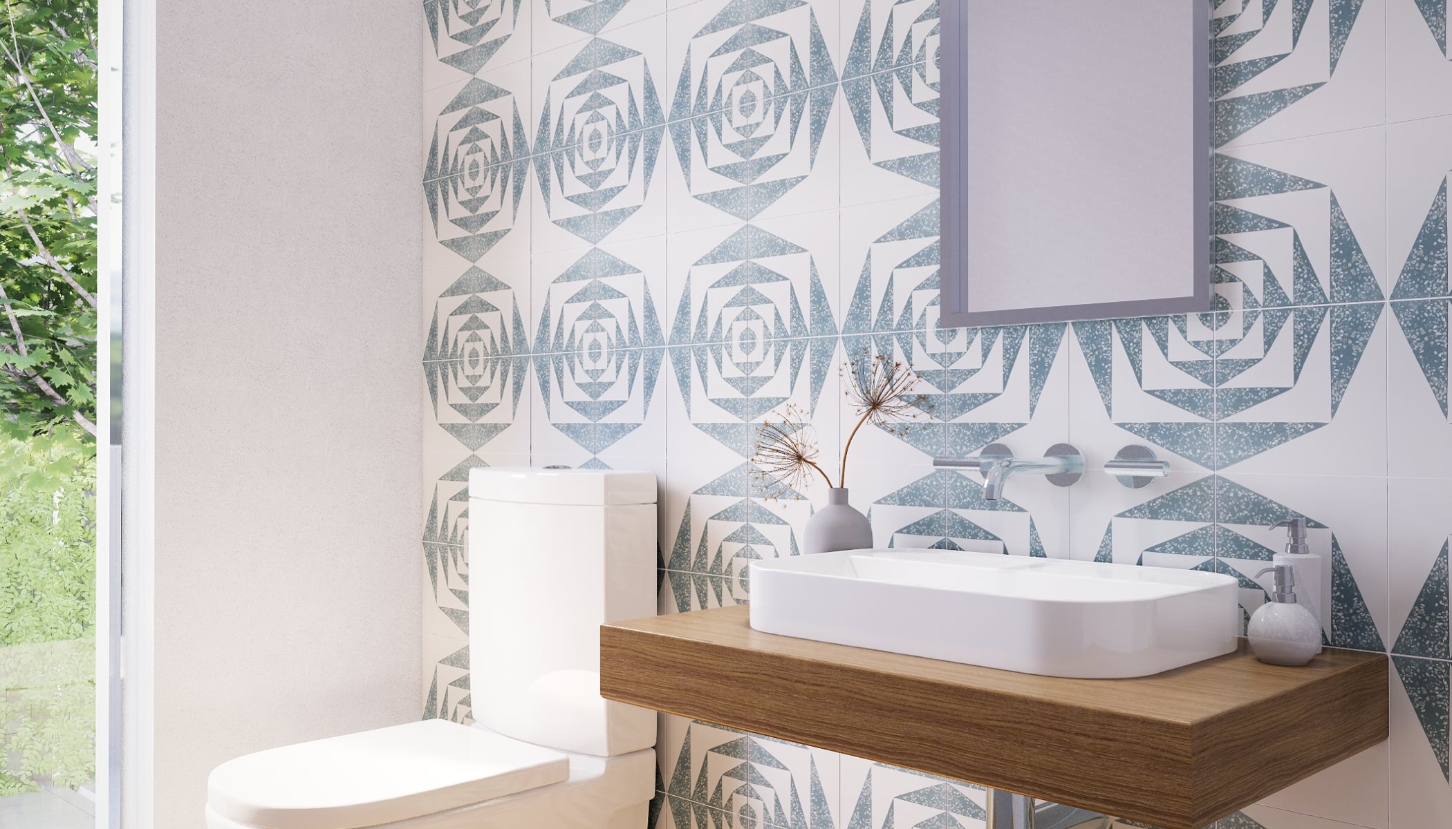 Mother of Pearl Terrazzo Tiles

