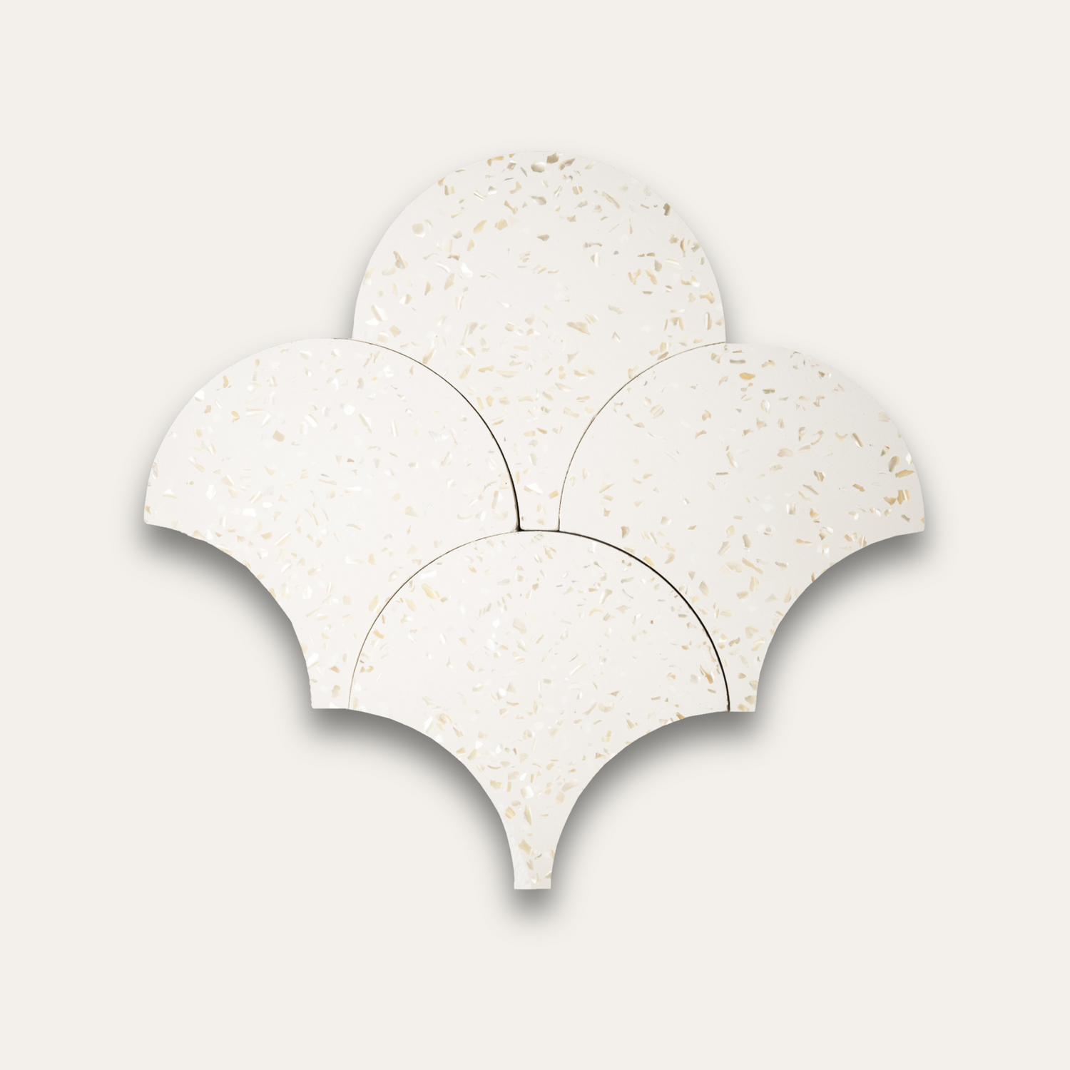 Mother of Pearl Terrazzo Scale Floor & Wall Tile