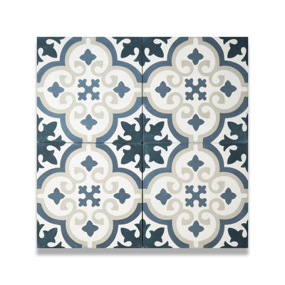 Nora Cement Tile: 6” x 6”