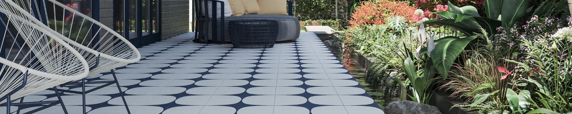 Elegant Outdoor Concrete Tiles