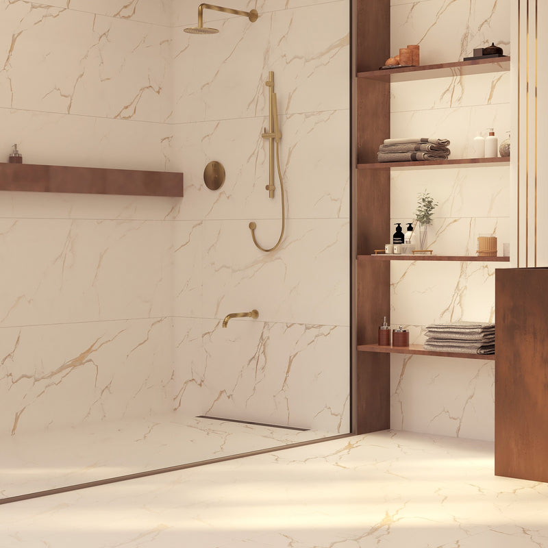 Palazzo White 24"x48" Porcelain Tile 3/8"