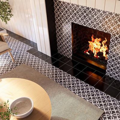 Paris Series: 8” x 8" - LiLi Tile fireplace