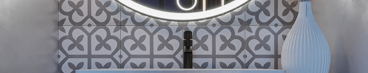 Artistic Patterned Backsplash Tiles