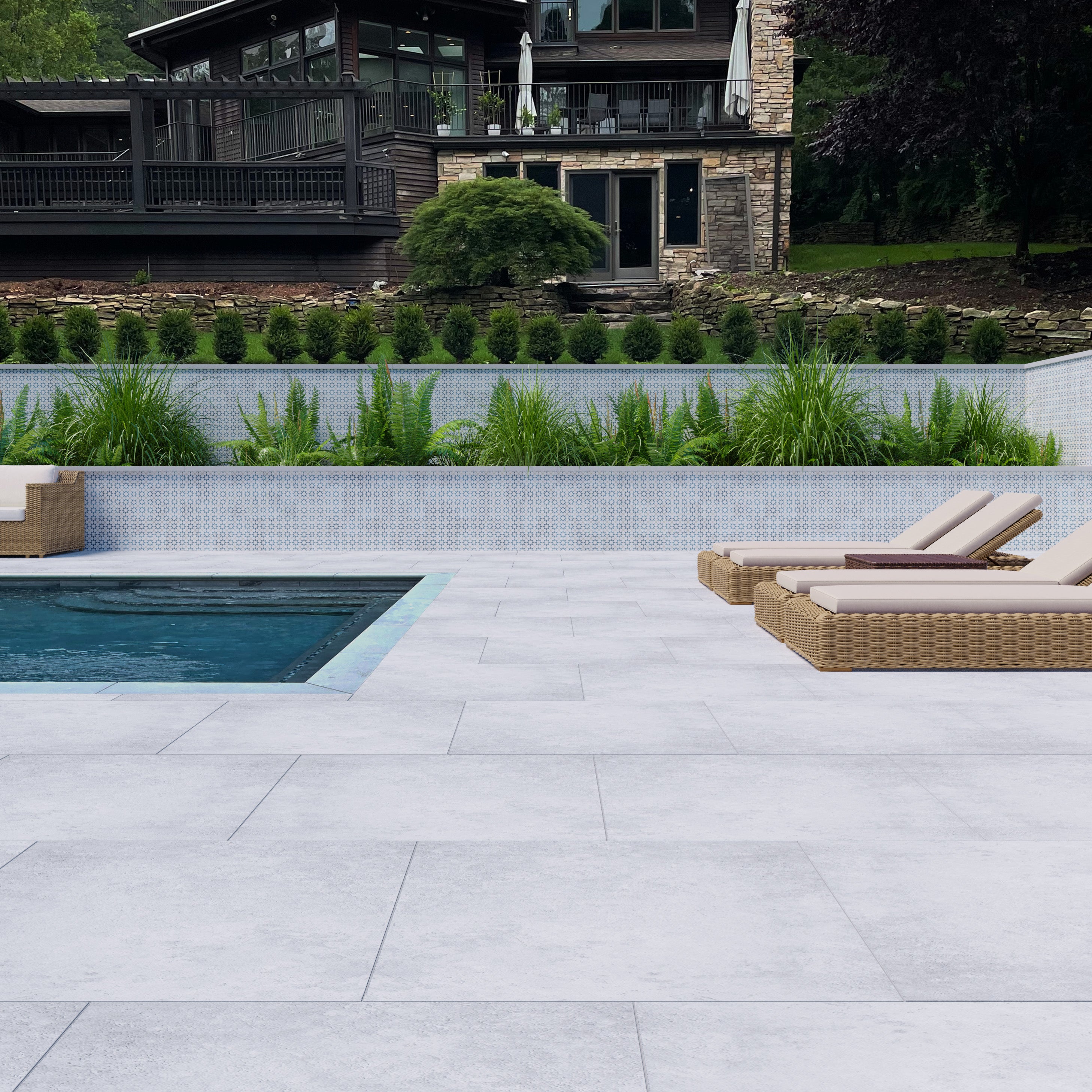 Peppermint 32x32 Porcelain Paver 3/4″ | Handmade Porcelain – LiLi Tile