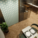Rise Hexagon Tile: 6” x 7” - LiLi Tile 