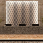 Rise Hexagon Tile: 6” x 7” - LiLi Tile commercial space 