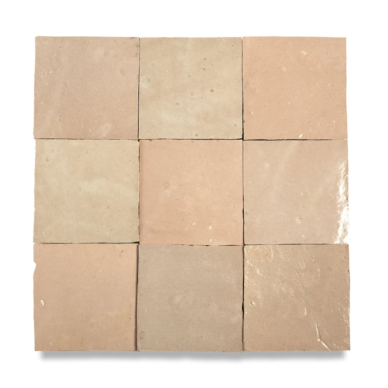 Sand Dune Zellige Tile - 4x4 Square