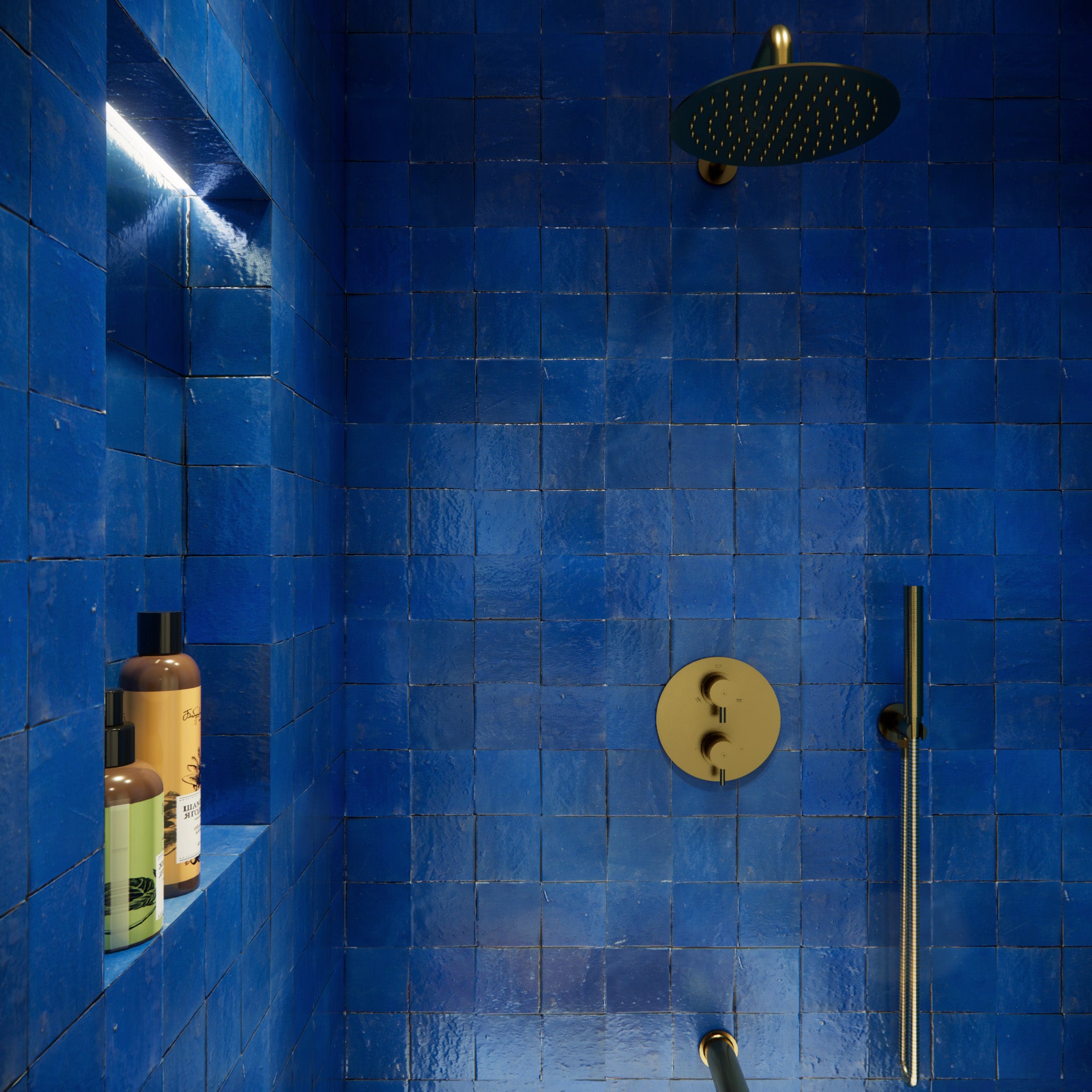 Sapphire Blue Zellige Tile - 4x4 Square – LiLi Tile