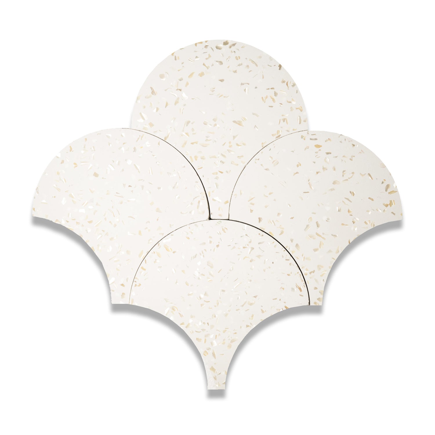 Mother of Pearl Terrazzo Scale Floor & Wall Tile