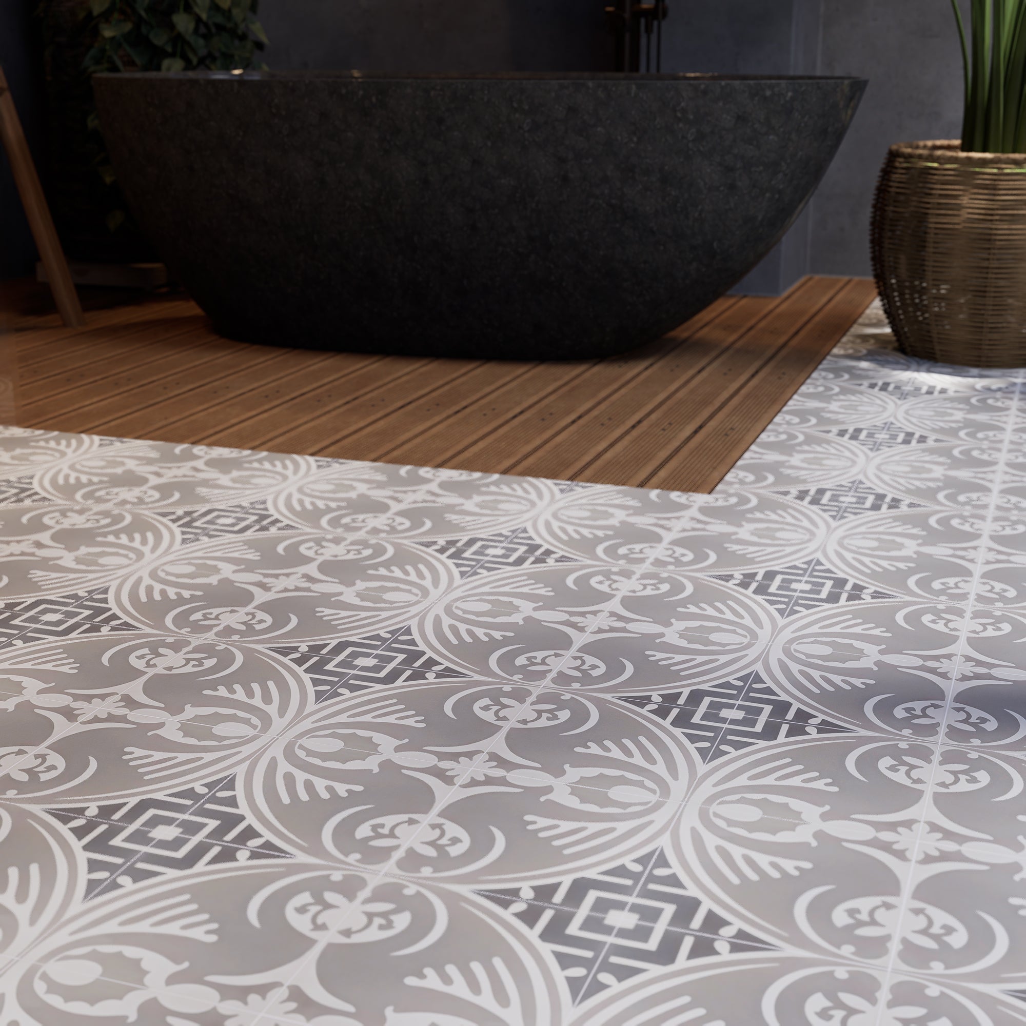 Serafine Cement Tile | Elegant 8