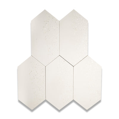 Tiffany Wave Series | Mother of Pearl Terrazzo Cement Tile