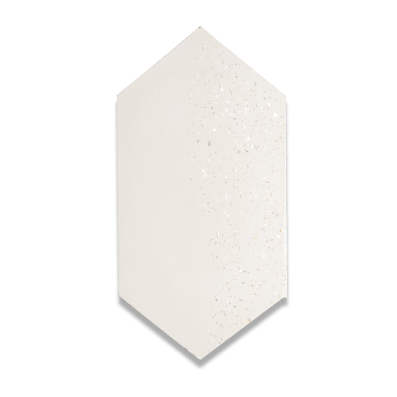 Tiffany Wave Series | Mother of Pearl Terrazzo Cement Tile