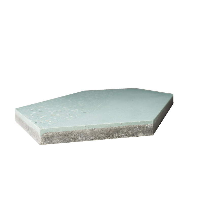 Tiffany Wave Series | Mother of Pearl Terrazzo Cement Tile