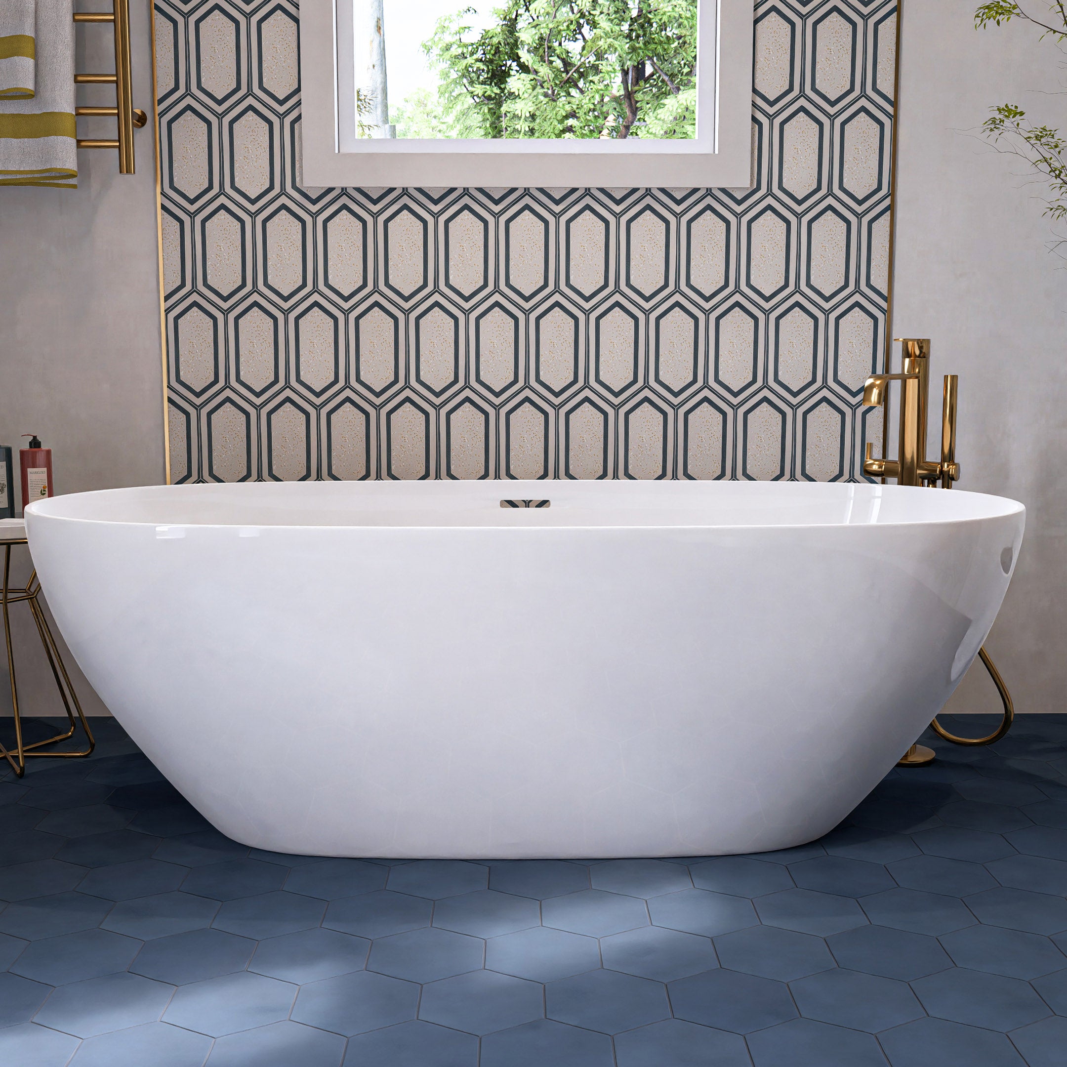 8x9 Solid Hexagon Tile - Modern and Stylish Design Choice – LiLi Tile