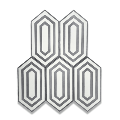 Tiffany 5"x10" Hexagon Floor & Wall Tile